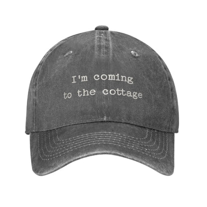 Heated Rivalry Washed Baseball Cap I'm Coming To The Cottage Summer