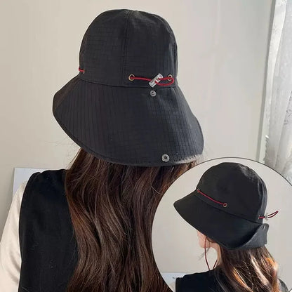 Quick-Drying Drawstring Fisherman Hat Outdoor Hiking Hats