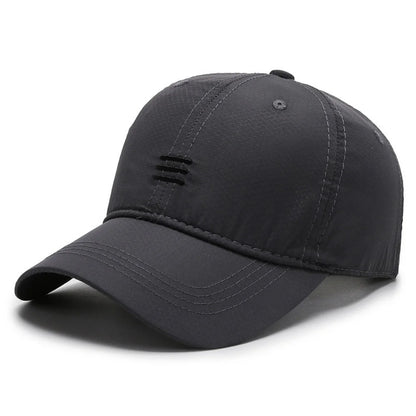 Simple Embroidery Quick Drying Hat Summer Outdoor Sport Baseball Cap