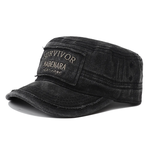 2026 New Embroidery Military Flat Top Hat