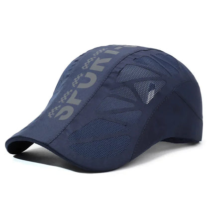 Summer New Arrival SPORT Letter Front Panel Cap For Men Breathable Sun Hat Outdoor UV Protection Baseball Cap