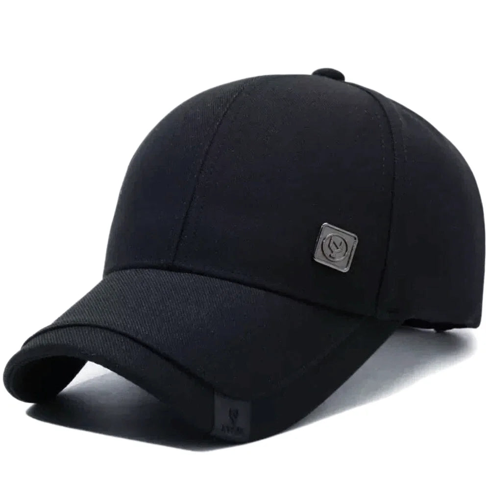 Hot Sale Men Baseball Cap With Metal Mark Adjustable Casual Hat