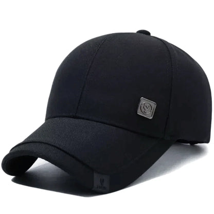 Hot Sale Men Baseball Cap With Metal Mark Adjustable Casual Hat