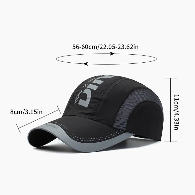 Sport Quick Drying Baseball Cap Summer UV Protection Outdoor