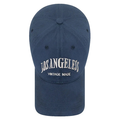 Lettering Embroidery Cotton Hard Top Adjustable Soft Top Baseball Cap