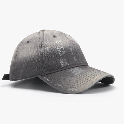 Gradient Distressed Soft-Top Men's Baseball Cap