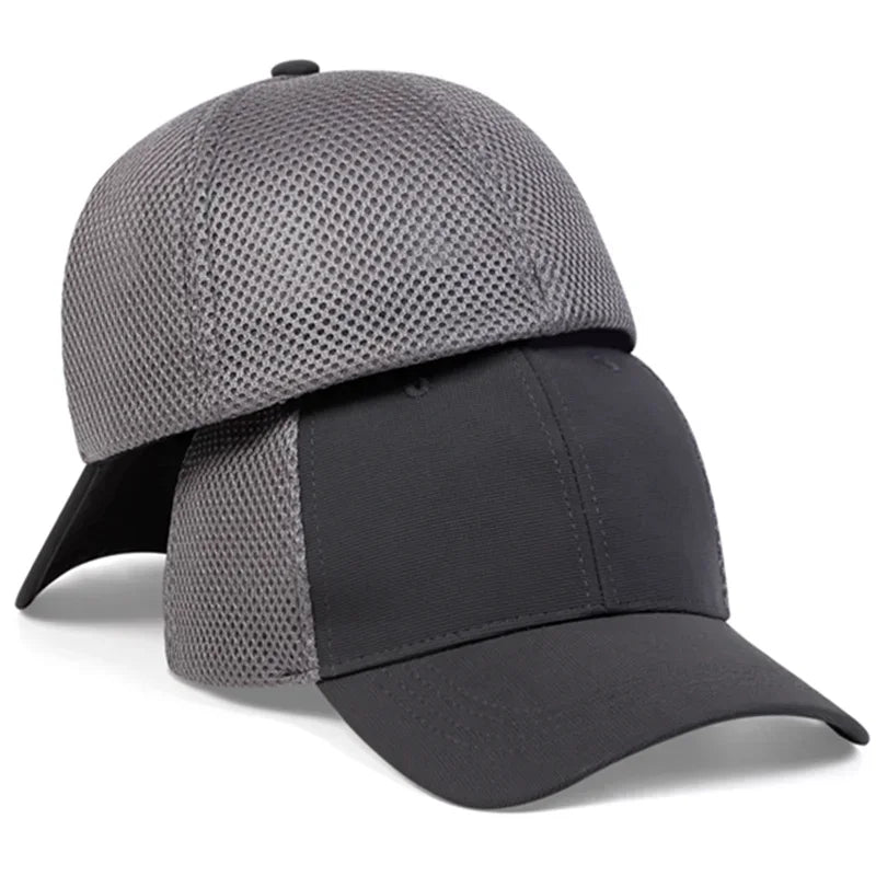 Unisex Solid Color Breathable Baseball Net Caps Spring Summer