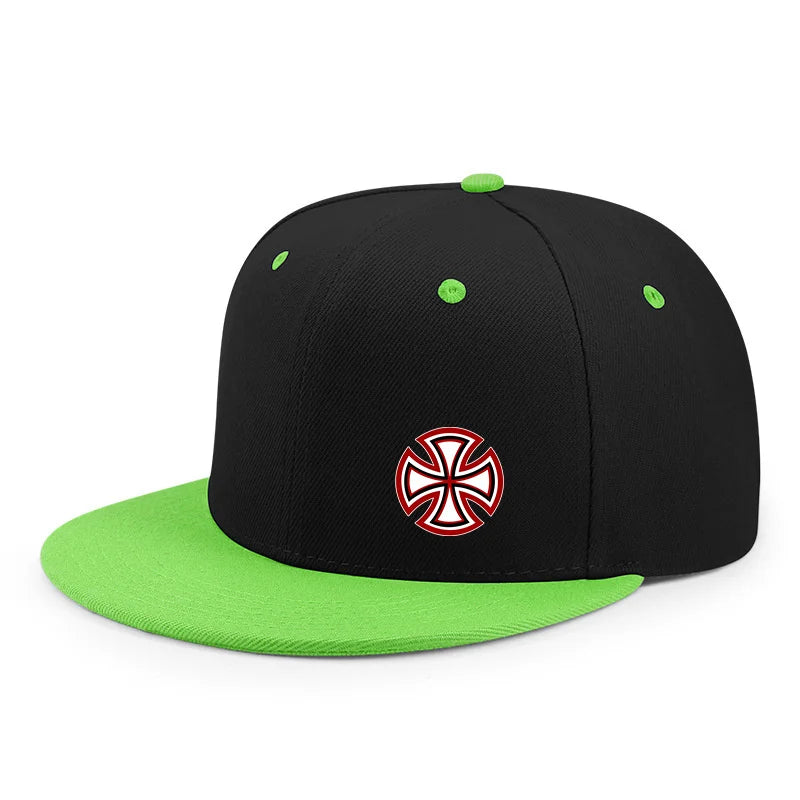 Printed Snowflake Pattern Flat Edge Baseball Cap Enlarged And Deepened