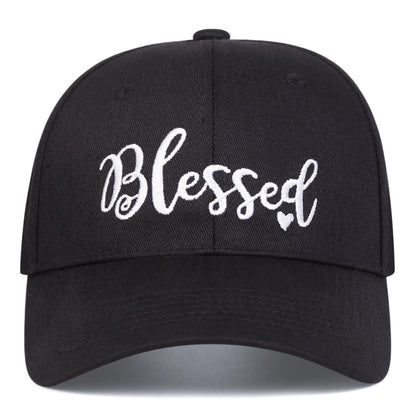 Unisex Blessed Love Embroidery Baseball Caps Spring Autumn