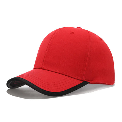 New Baseball Cap With Cotton Brim And Color Blocking Work Caps