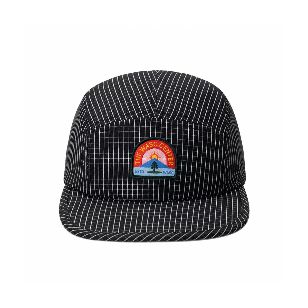 Korean Style Retro Plaid Flat Brim Baseball Cap Women