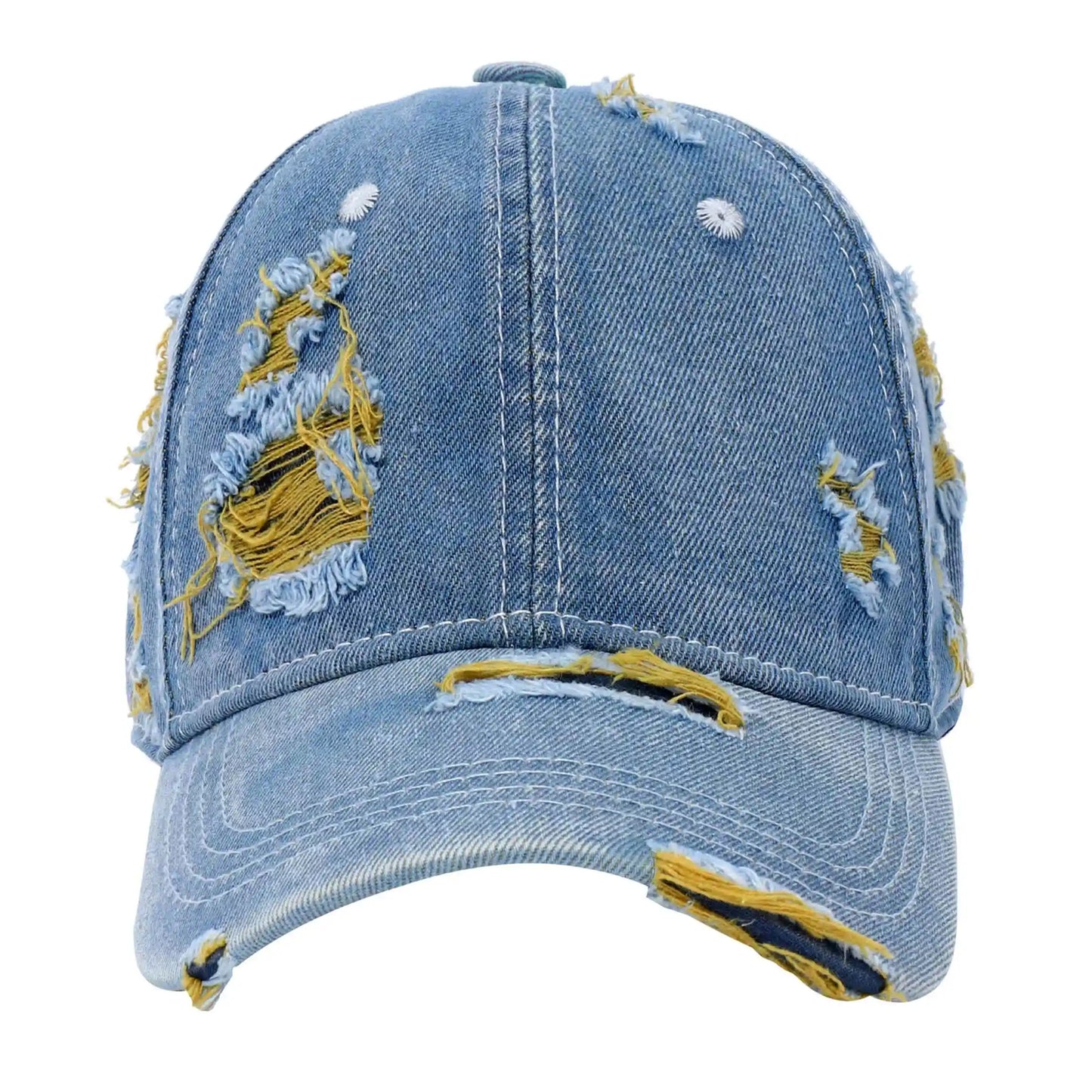 Retro Color Denim Baseball Cap