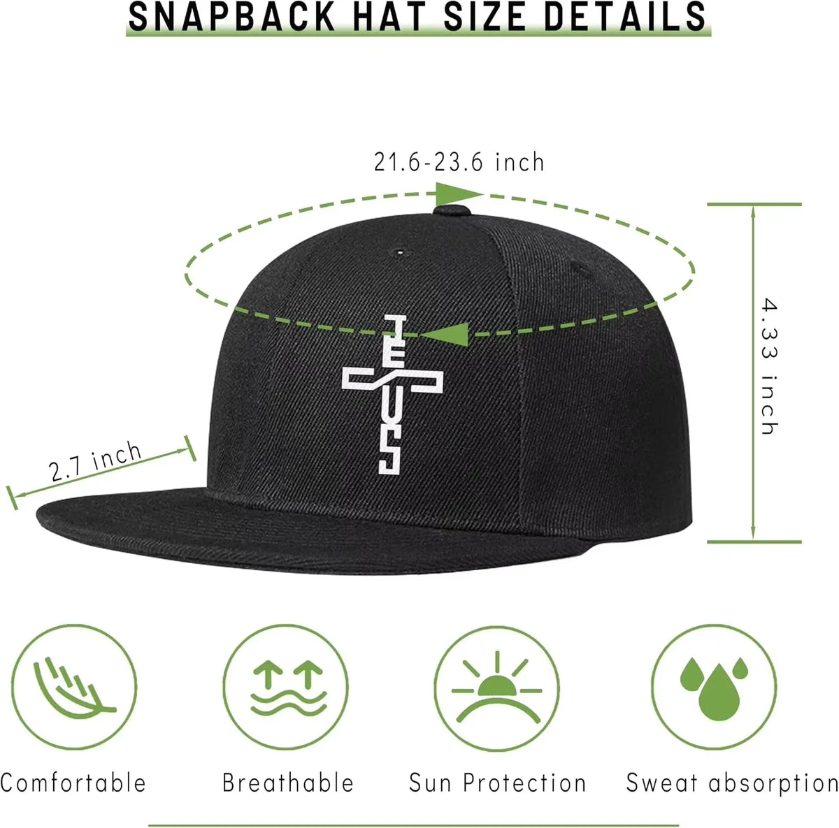 Flat Bill Hats For Men Snapback Skull Hats Black Hat For Teen Boys Skateboard Hats Baseball Cap