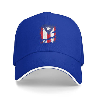 Puerto Rico Flag Print Cap Outdoor Baseball Caps Men's Hats Women's