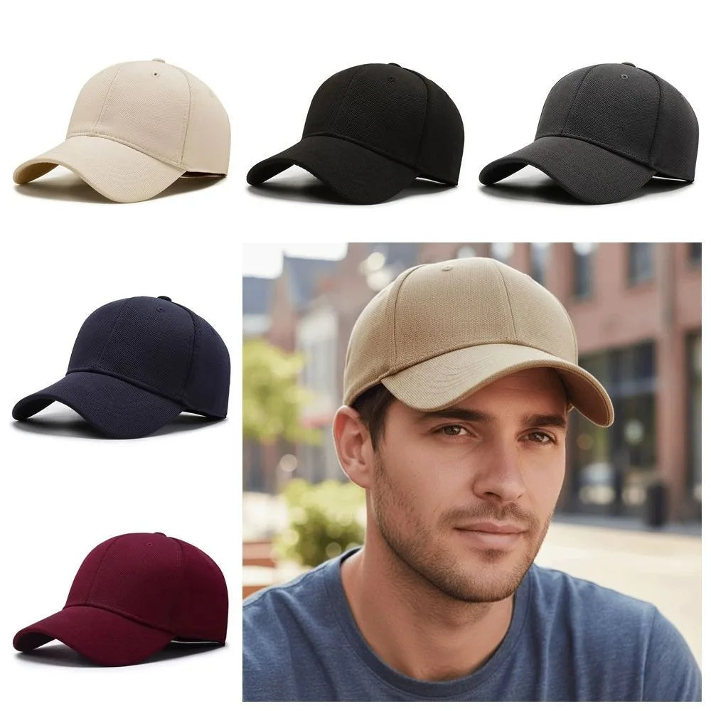 Solid-Color Unisex Breathable Baseball Cap