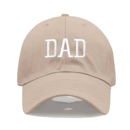 DAD MOM Embroidery Pure Cotton Baseball Cap Fashion Sport Golf Caps Sun Hat