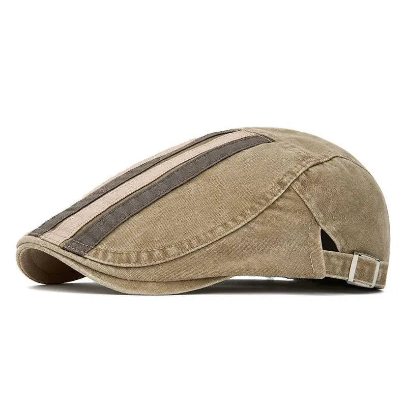 2026 Four Seasons Cotton Print Newsboy Caps Men Flat Cap