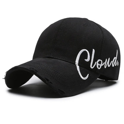 Spring Summer Hard Top Sport Unisex College Style Large Head Size Letter Embroidery Sun Protection Baseball Cap
