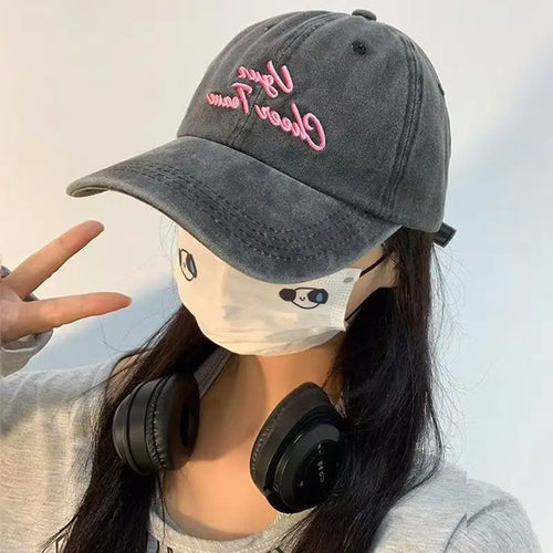 Fashion Embroidery Women Baseball Hat Vintage