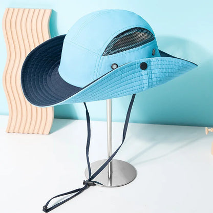 Summer Sun Hat For Men & Women - Breathable Fishing Cap Outdoor