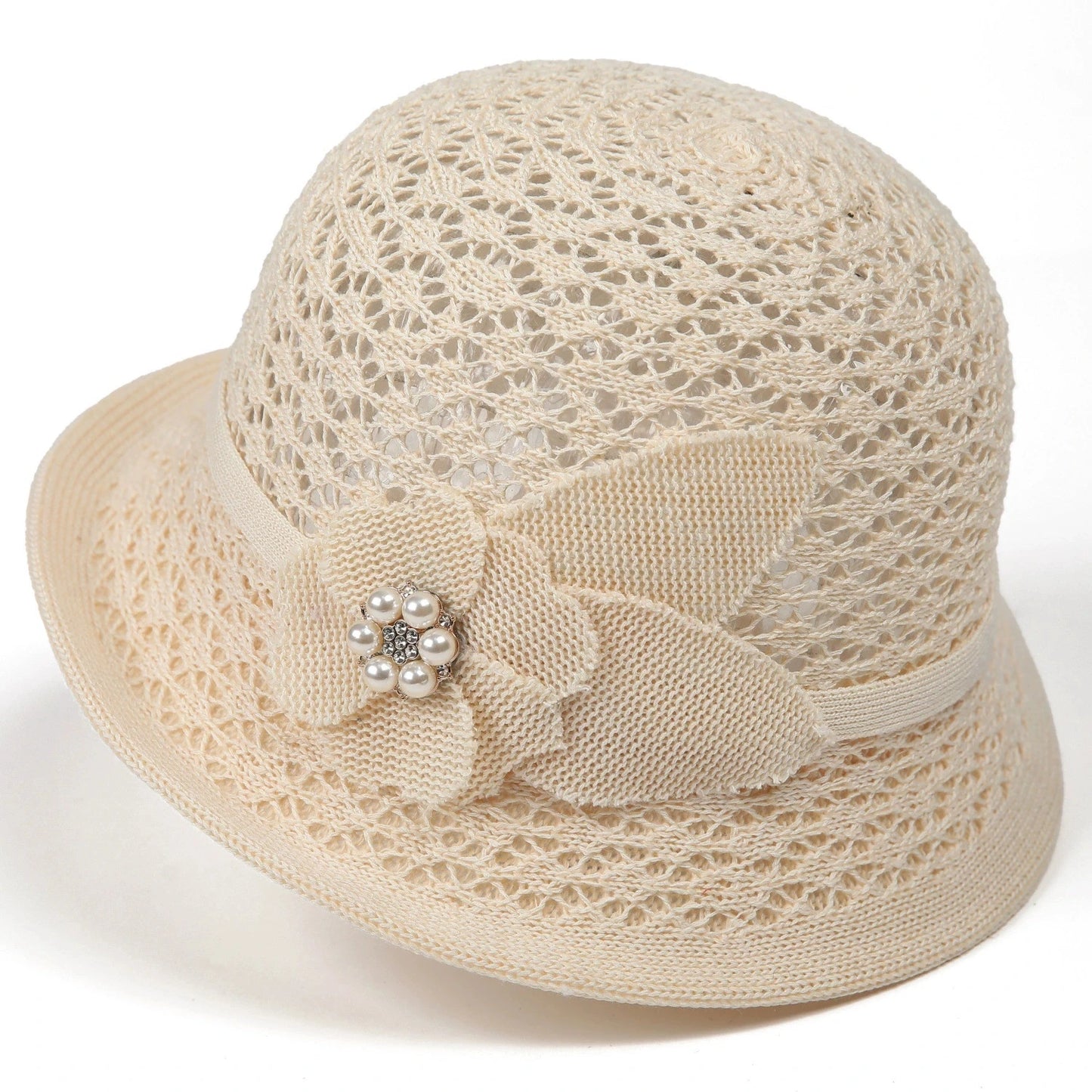 Summer Sun Protection Hat French-Style Rolled-Brim Sun Hat