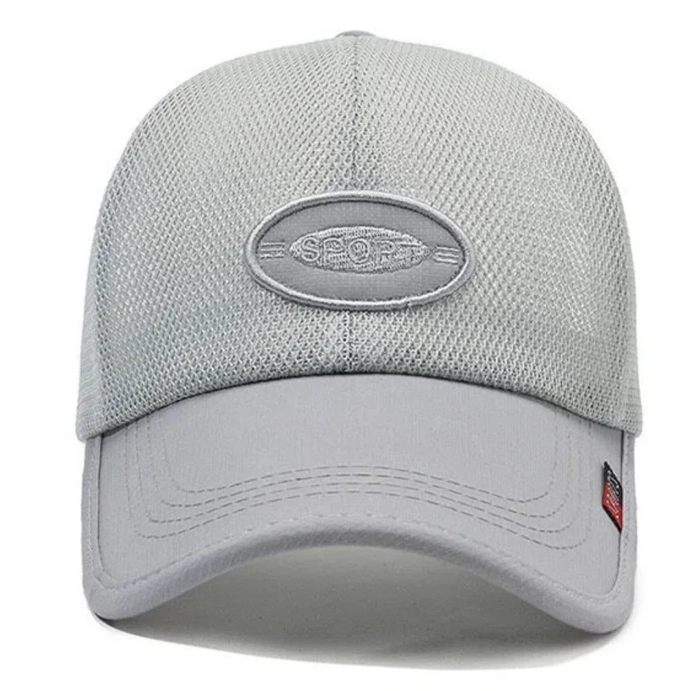 Unisex Long-Brim Mesh Baseball Cap For Men Female