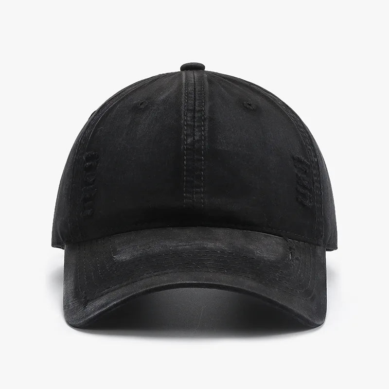 New Style Plain Washed Soft-Top Men's Large Head