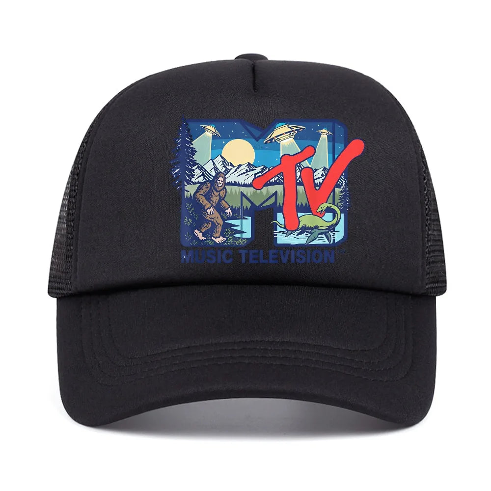 Rock Hip Hop Tv Hat Summer Unisex Baseball Cap Cryptid Music Featuring Bigfoot UFO Aliens Nessie Man Caps