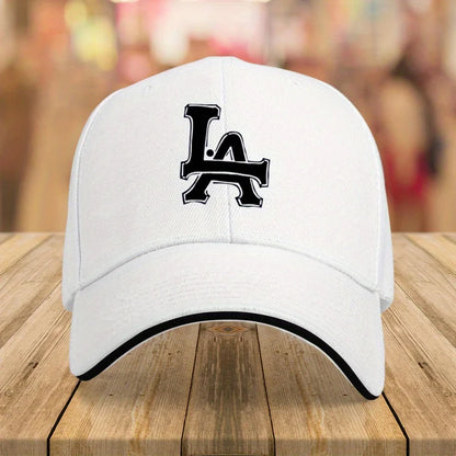 1Packaged Trendy Versatile LA Letter Print Casual Baseball Cap Unisex