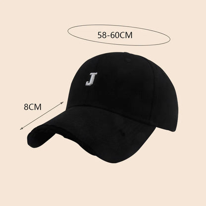 Retro Washed Baseball Cap With Letter Embroidery Sun Protection Casual Hat