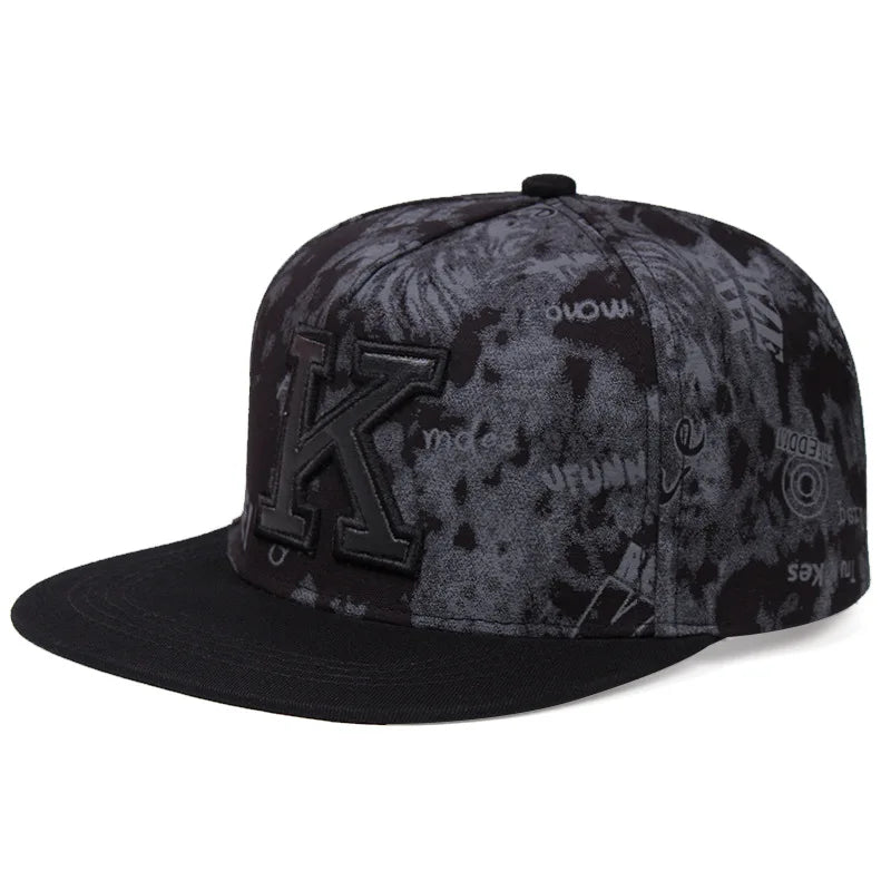 2026 spring/summer Printed K Letter Baseball Cap Young Men and Women