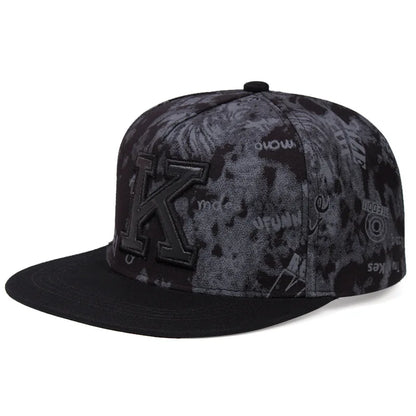 2026 spring/summer Printed K Letter Baseball Cap Young Men and Women