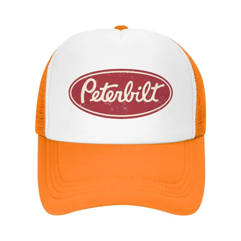 Peterbilt Truck Racing Men Mesh Baseball Caps