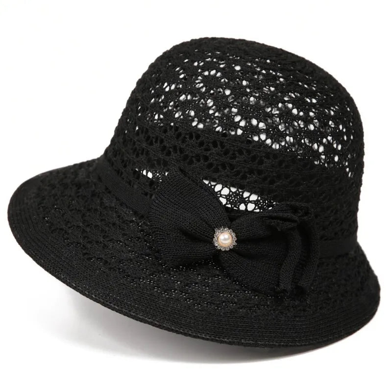 Summer Sun Protection Hat French-Style Rolled-Brim Sun Hat