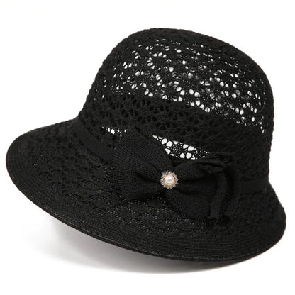 Summer Sun Protection Hat French-Style Rolled-Brim Sun Hat