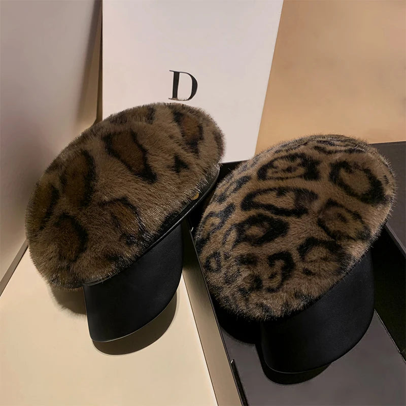 Autumn And Winter Mink Fur Newsboy Hat