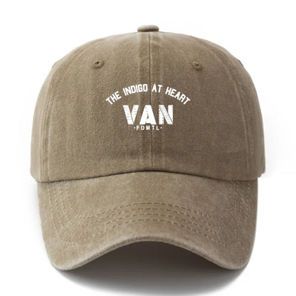 A Unisex Fashionable And Versatile Printed Letter Van Baseball Cap