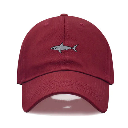 Shark Embroidery Baseball Cap For Men Women