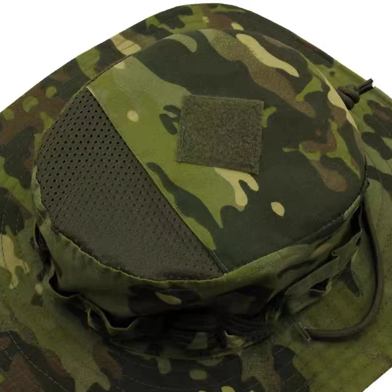 New Camo Tactical Enthusiasts Square Pocket Bonnie Cap Outdoor