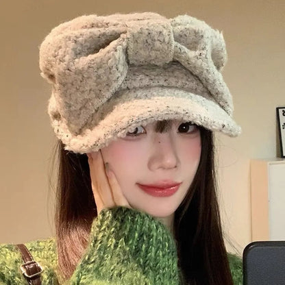 Fashion Polyester Beret Casual Retro Newsboy Hat
