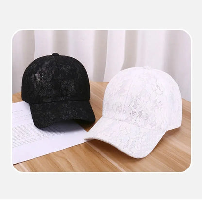 Fashion Breathable Floral Lace Baseball Cap