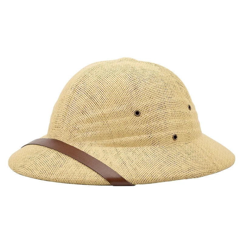 Summer Helmet Straw Hat Outdoor Men's And Women's Travel Personalized Hat
