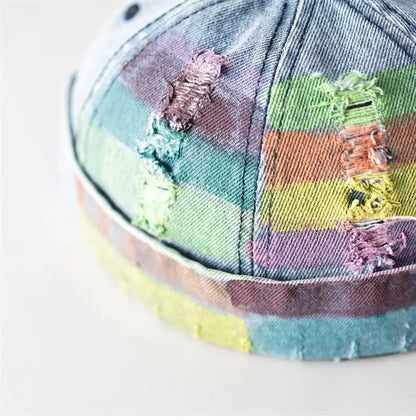 2026 Spring/Summer Unique Rainbow Striped Landlord Hats