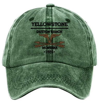Washed Baseball Cap Print Adjustable Hat