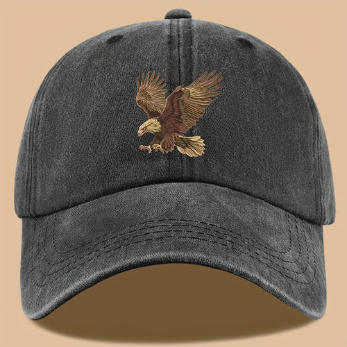 Eagle Print Baseball Cap, Adjustable For Both Men And Women