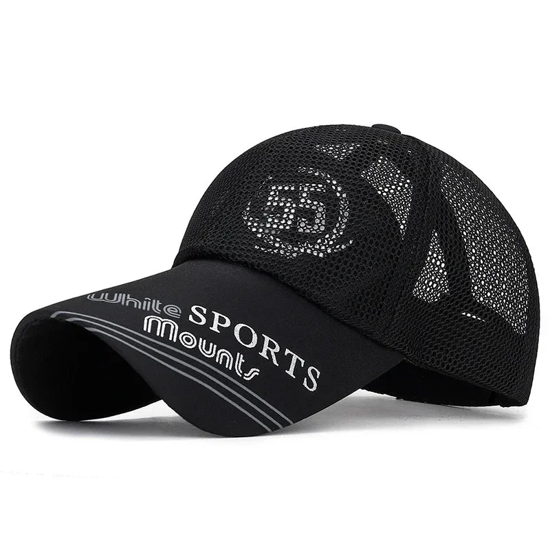 Fashion Accessories Print Pattern Breathable Brim Baseball Cap Unisex Outdoor