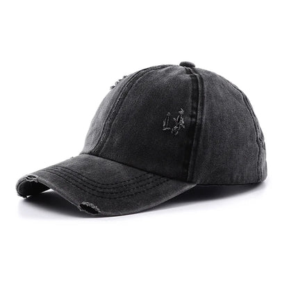 New Spring Summer Hip Hop Leopard Print Ponytail Baseball Cap