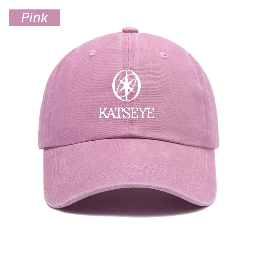 KATSEYE Baseball Cap Washed Printed Trucker Style Unisex Cotton Streetwear Korean Fashion Summer Sun Hat