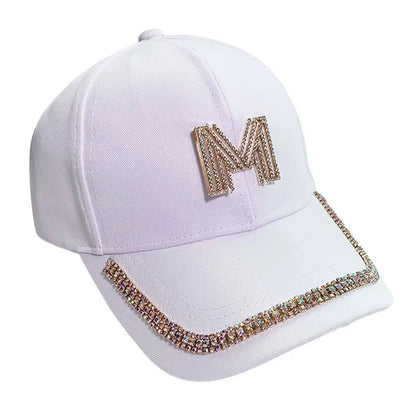 Adjustable Snapback Rhinestones Baseball Caps