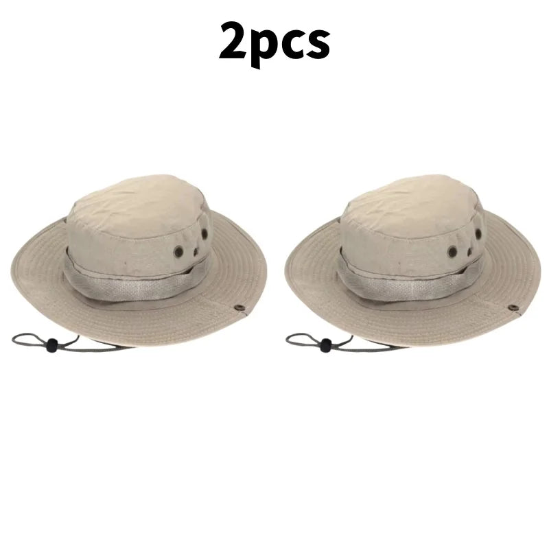 Men & Women Sun Hat Camouflage Cap Outdoor Sports Sun Bucket Cap 60cm